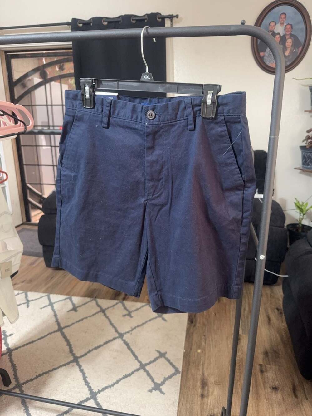 Nautica Classic Fit Deck Shorts Navy Blue Size 30x8.5